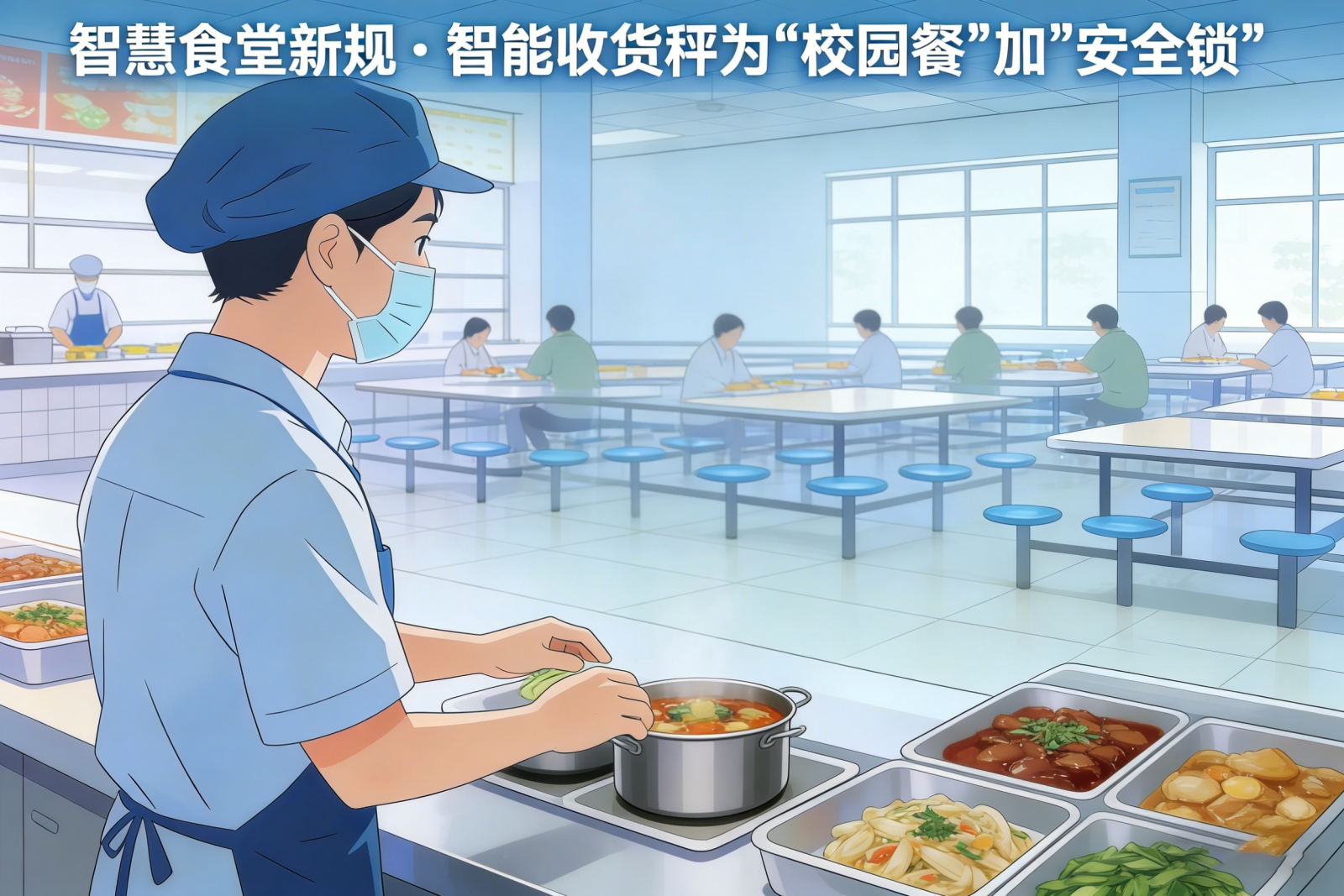 智慧食堂新规下，智能收货秤如何为“校园餐”加上“安全锁”？
