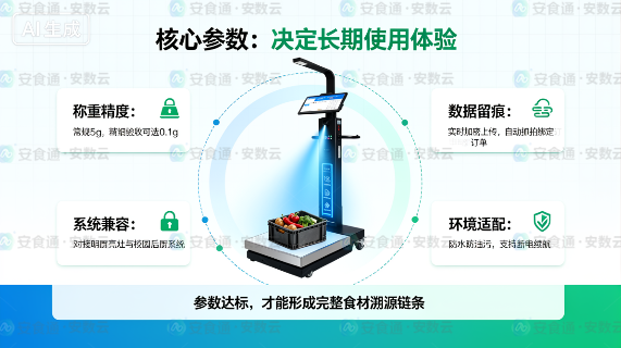 智能收货秤选型全指南：学校食堂溯源管理的第一个数据入口该怎么选