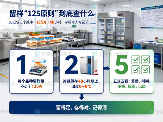 食品留样“125原则”到底查什么？一文看懂！