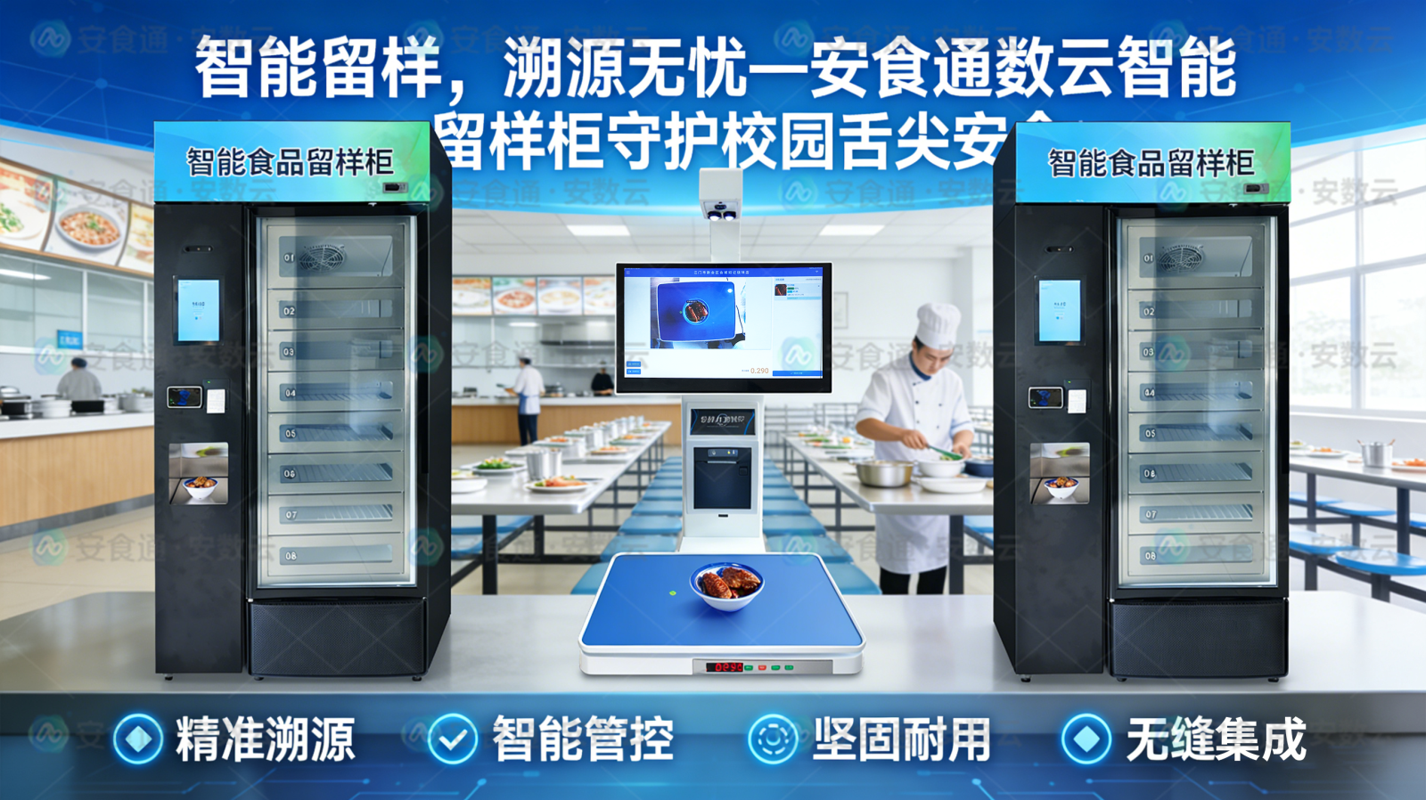 智能留样，溯源无忧—安食通安数云智能留样柜守护校园舌尖安全-智慧溯源